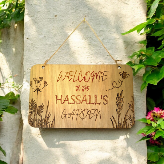 Personalised Garden Sign | Wooden Plaque | Gift | Garden Accessory | Garden Lovers