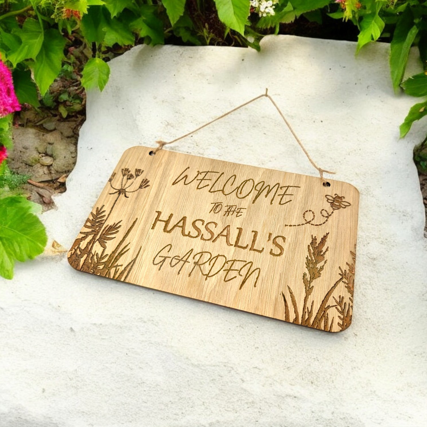 Personalised Garden Sign | Wooden Plaque | Gift | Garden Accessory | Garden Lovers