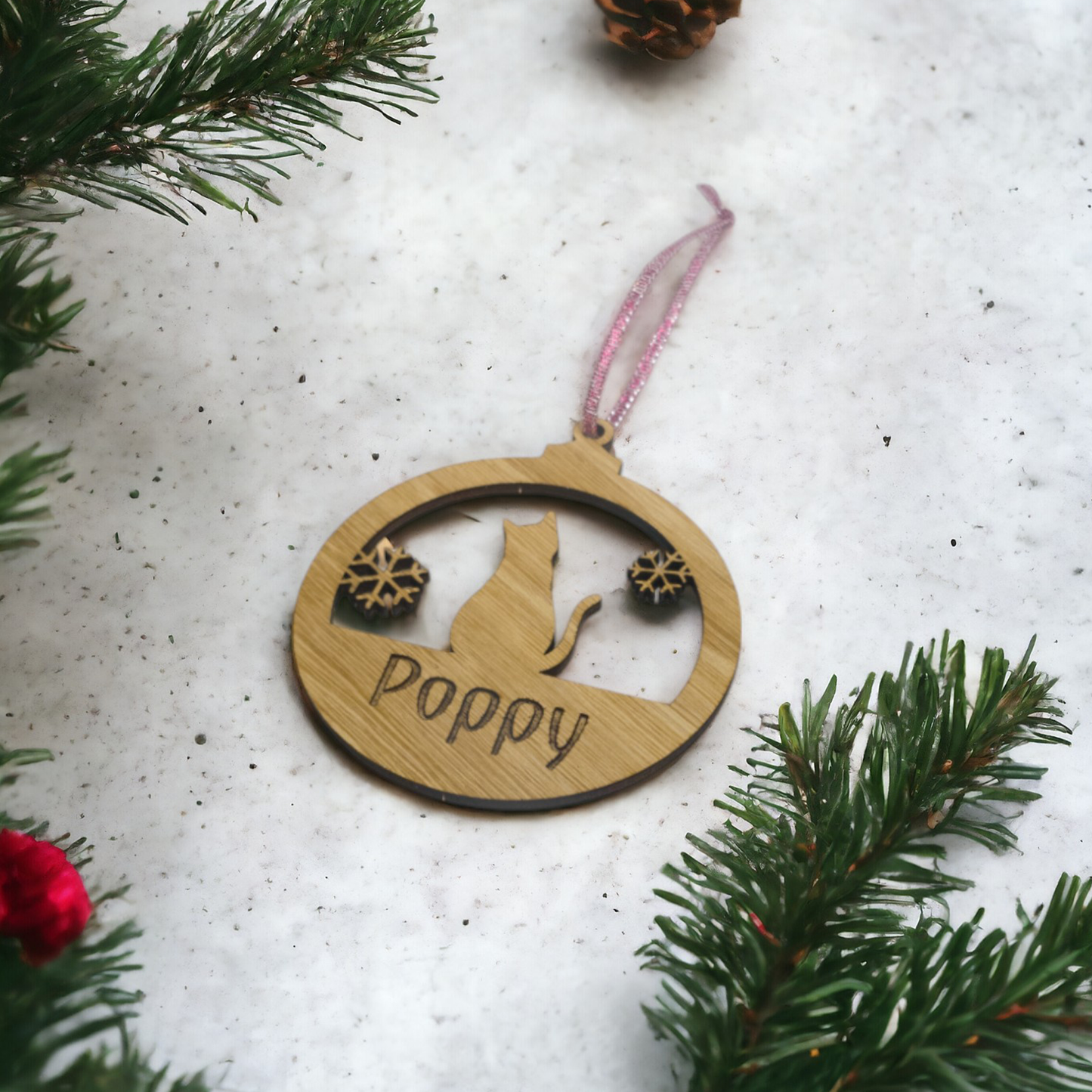 Pet Christmas Bauble | Bunny | Cat | Dog | Personalised Bauble | Christmas Tree